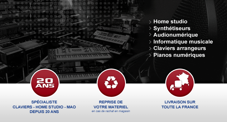 Vente de matériel Home studio et MAO sur Bordeau