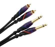 Cliquez pour agrandir <span>Monster Cable</span> Paire De Cables Dj Rca/jack 1m