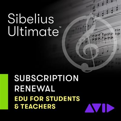Avid Sibelius Ultimate 1 year subs renewal edu - Image principale