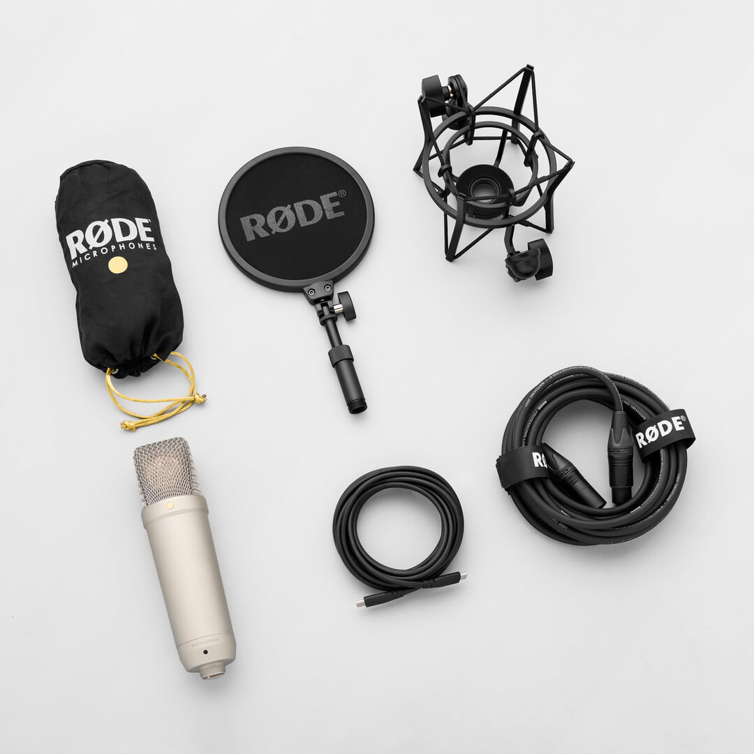 NT1-KIT RODE Microphone à condensateur noire cardioïde avec